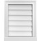 Ekena Millwork Vertical Surface Mount PVC Gable Vent w/ 2"W x 2"H , Brickmould Sill Frame, 16"W x 20"H GVPVE16X2003SN - alternate 1